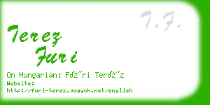 terez furi business card